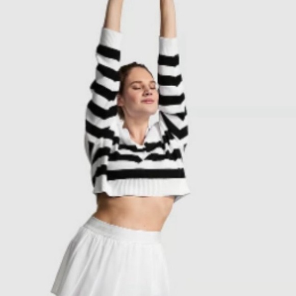 VS PINK Cambridge Knit Polo Sweater - Picture 3 of 6